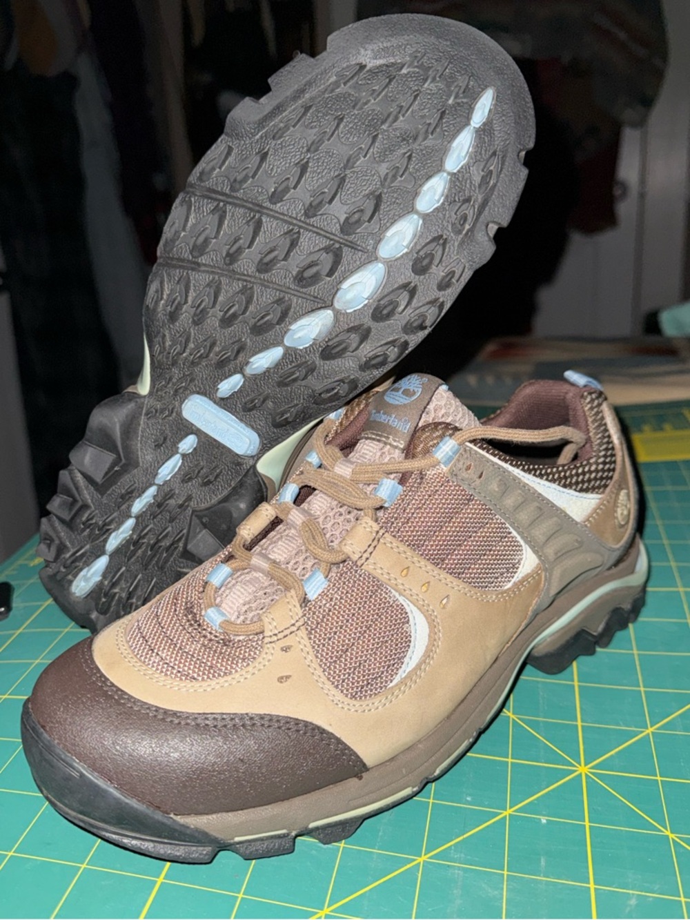 Timberland 69645 Women's Brown Leather Lace Size 9.5 Brown Leather Hiking Boots